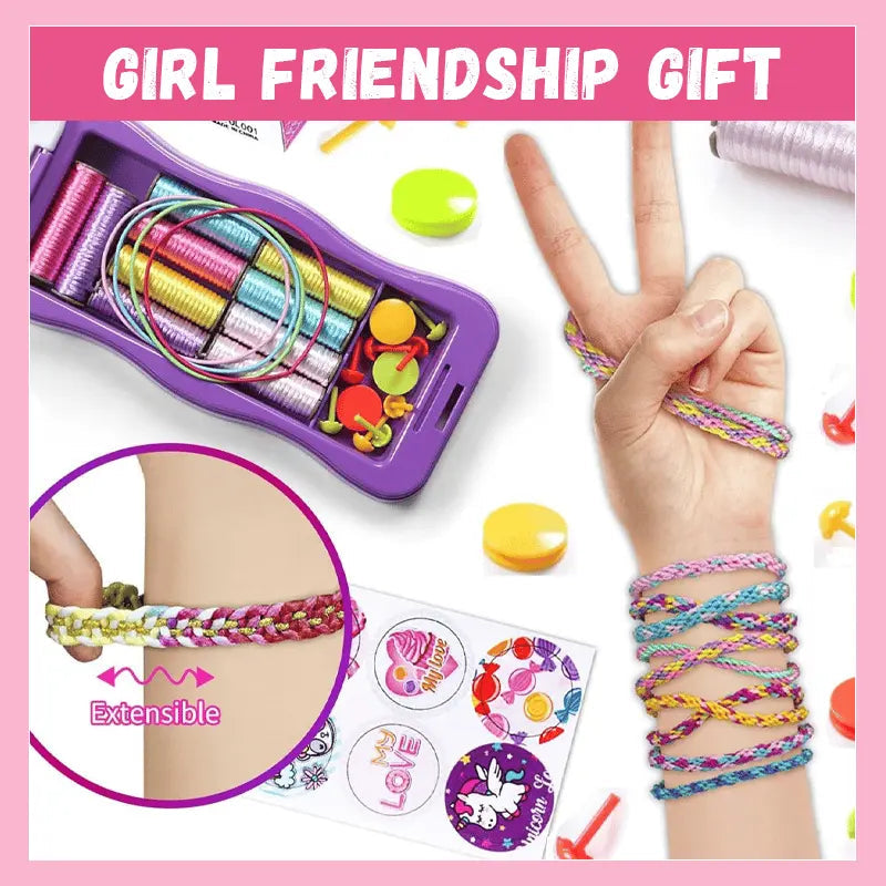 Hand rope braided set – Creative bracelet craft set for children