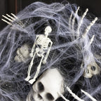 Halloween Wreath – Mesh Skull Garland for Door and Wall Decoration
