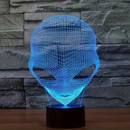 AstroLight – 3D-alien lamp with LED color lighting and touch control