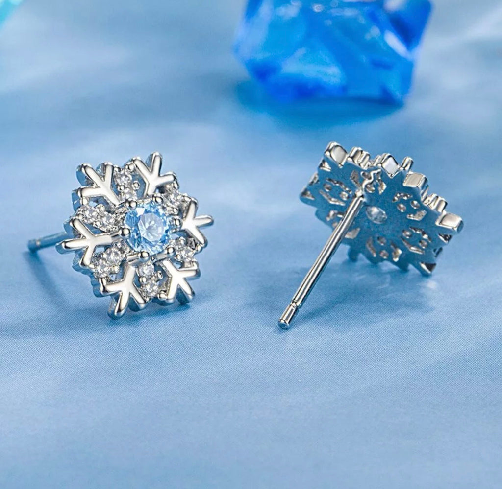 Crystal Snowflake Earrings