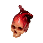 SpookyHeart Realistic Halloween Heart-Shaped Skull Sculpture