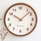 Natural Wooden Round Silent Wall Clock Deco Clock