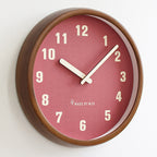 Natural Wooden Round Silent Wall Clock Deco Clock