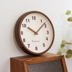 Natural Wooden Round Silent Wall Clock Deco Clock