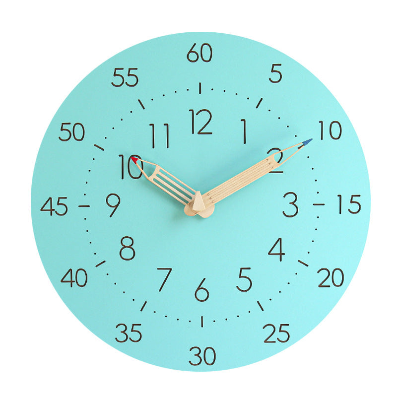 Learning Time Children's Room Silent Wall Clock