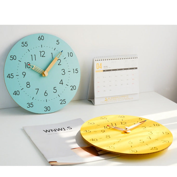 Learning Time Children's Room Silent Wall Clock