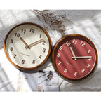 Natural Wooden Round Silent Wall Clock Deco Clock