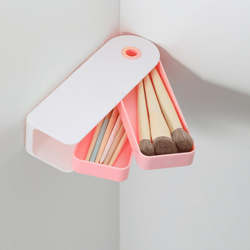 Swivel Under-Desk Drawer with Double-Layer Storage