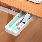Swivel Under-Desk Drawer with Double-Layer Storage