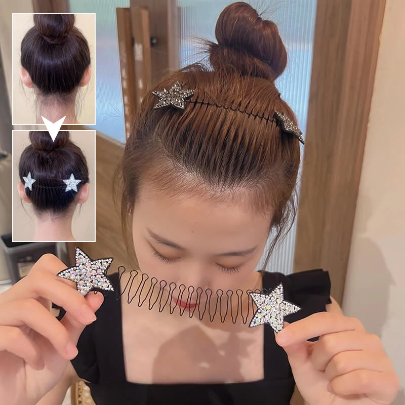 Rhinestone Star Hair Comb Set (5 pieces)