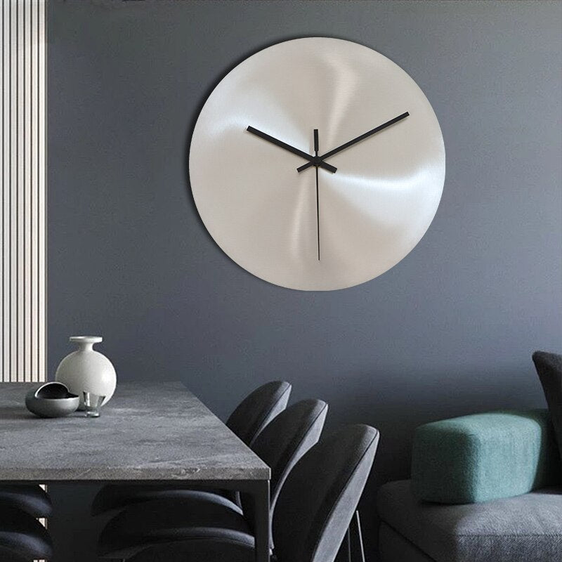SteelTime - Sleek Stainless Steel Wall Clock