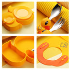 Toddler plate with suction cup