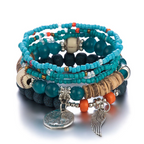 Multi-layered Bohemian style bracelet