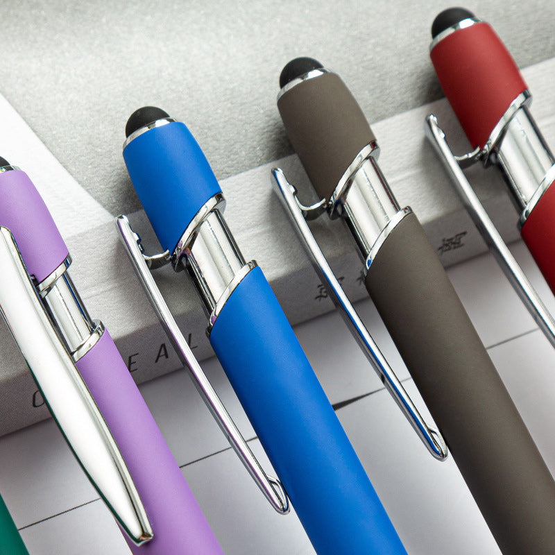 Metal Print Aluminum Ballpoint Pen, 8 Pieces