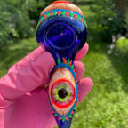 Tobacco pipe in eye shape