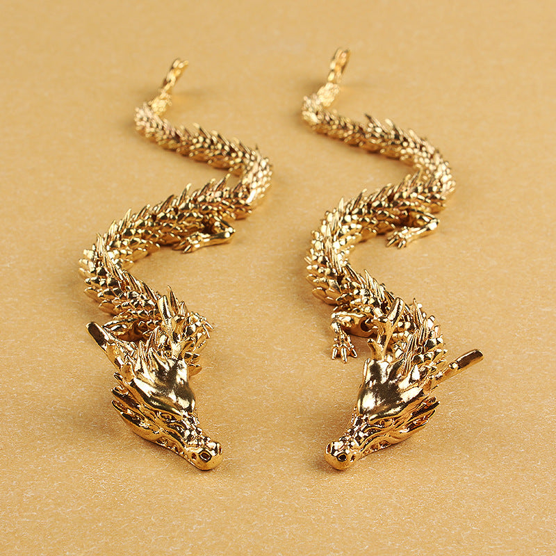 Gold Dragon with movable joints
