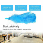 360° rotating electric spin duster motorized dust cloth with 2 brushes