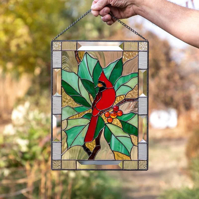 Rectangular Bird Pendant Window Decoration