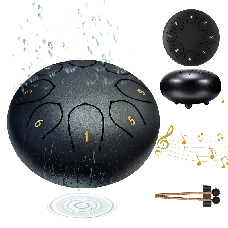 Rain drum as garden instrument