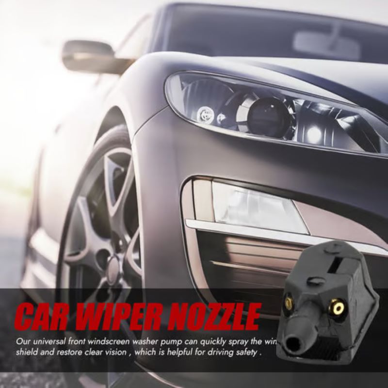 Four-hole car wiper nozzle