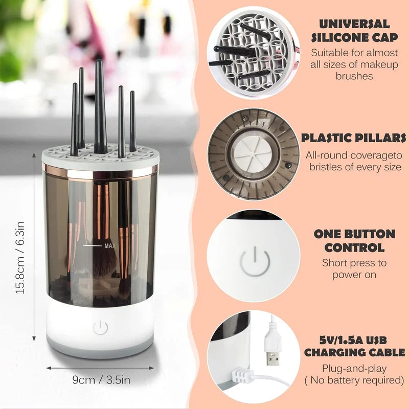 Ultimate electric makeup brush cleaner