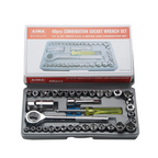 Socket tool set for bicycle or car repair