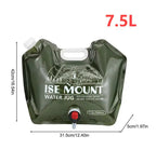7.5 liter water canister with spout & handle – Easy to store & comfortable pouring
