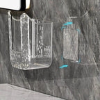 Drill-free wall-mounted tissue holder