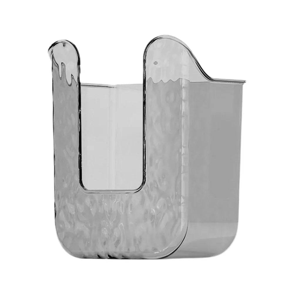 Drill-free wall-mounted tissue holder