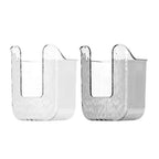 Drill-free wall-mounted tissue holder