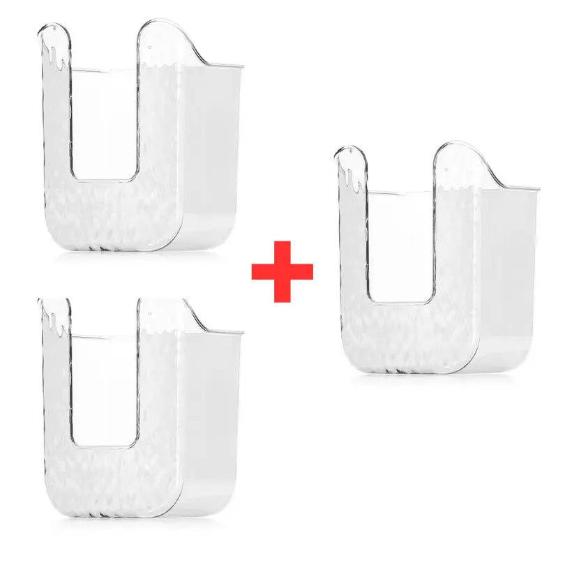 Drill-free wall-mounted tissue holder