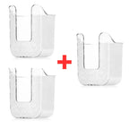 Drill-free wall-mounted tissue holder