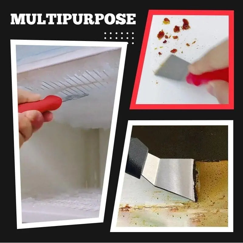 Multifunctional Stainless Steel Kitchen Scraper – Effortless Deep Cleaning