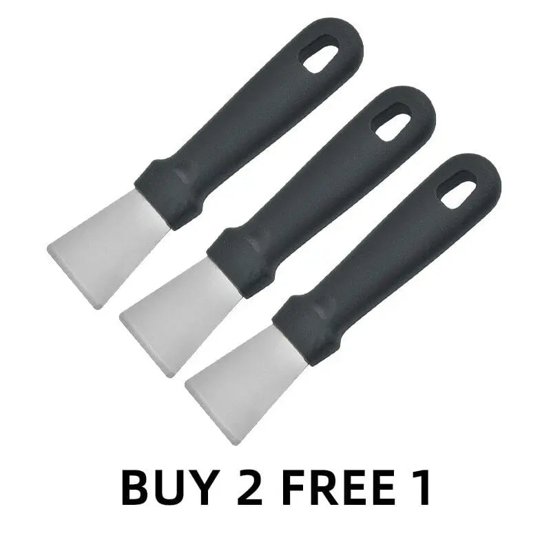 Multifunctional Stainless Steel Kitchen Scraper – Effortless Deep Cleaning