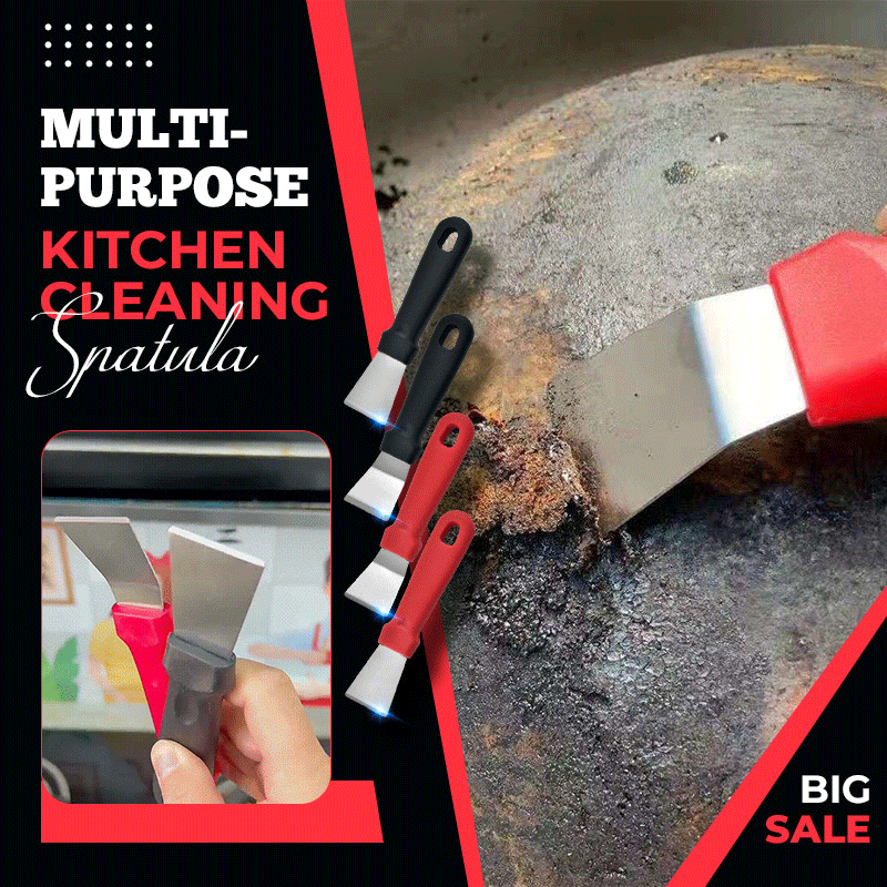 Multifunctional Stainless Steel Kitchen Scraper – Effortless Deep Cleaning