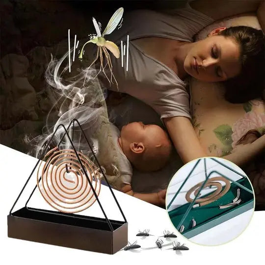 Safe & Stylish Mosquito Coil Holder – For Indoor & Outdoor