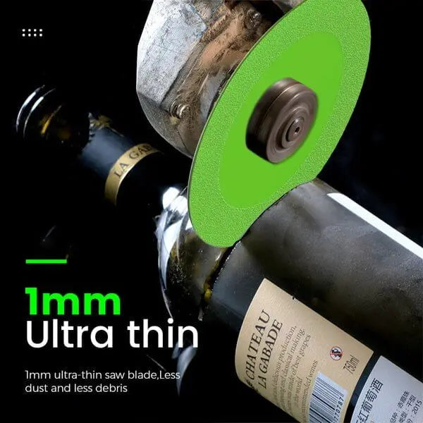 Precision diamond glass cutting disc
