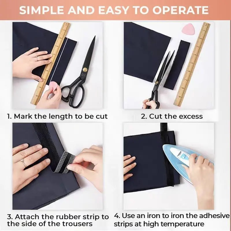 Self-Adhesive Hem Trouser Shortener