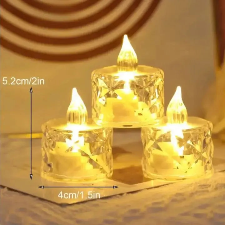 Crystal LED Candle – Flameless, Safe & Stylish