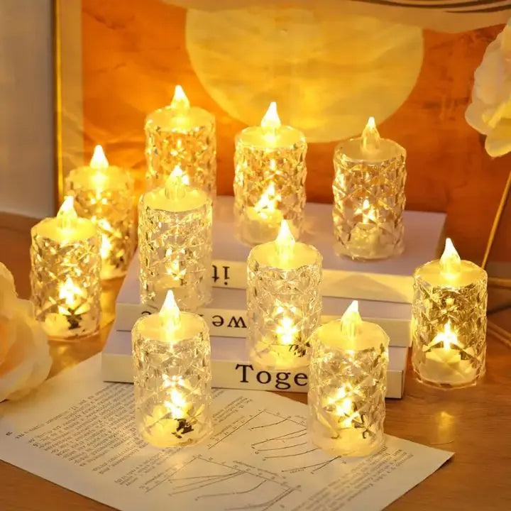 Crystal LED Candle – Flameless, Safe & Stylish