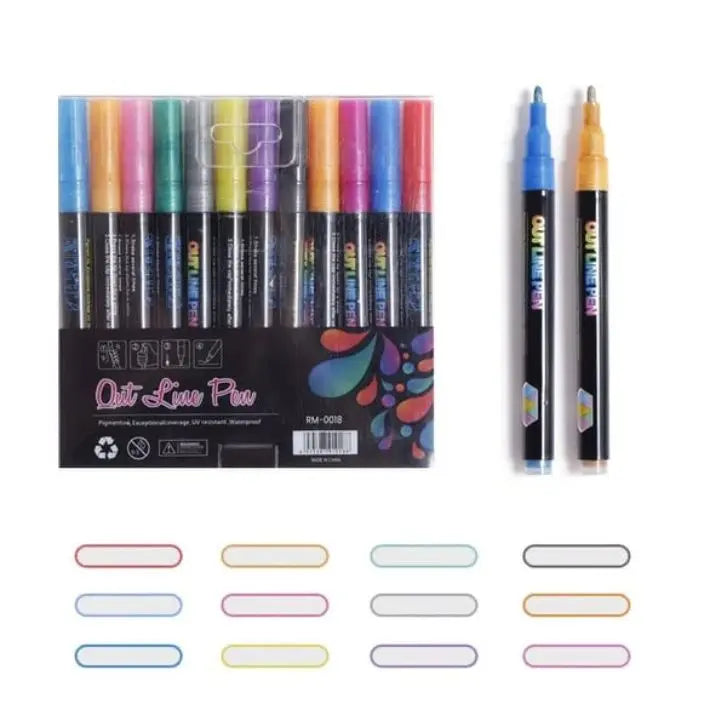 Bright Metallic Markers – Creative Writing & DIY Art