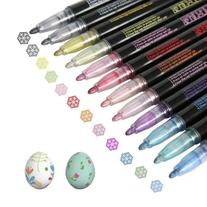 Bright Metallic Markers – Creative Writing & DIY Art