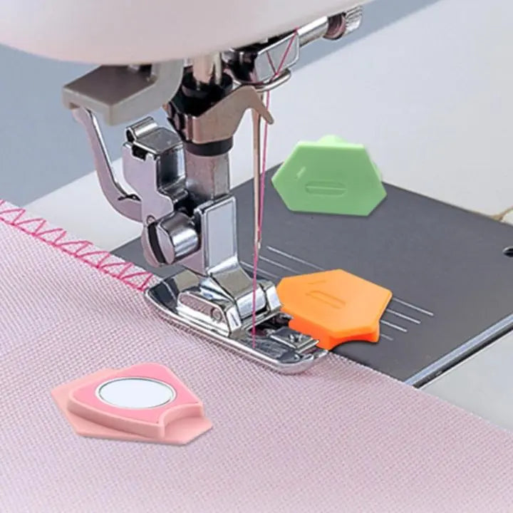 Magnetic seam guide for sewing machine