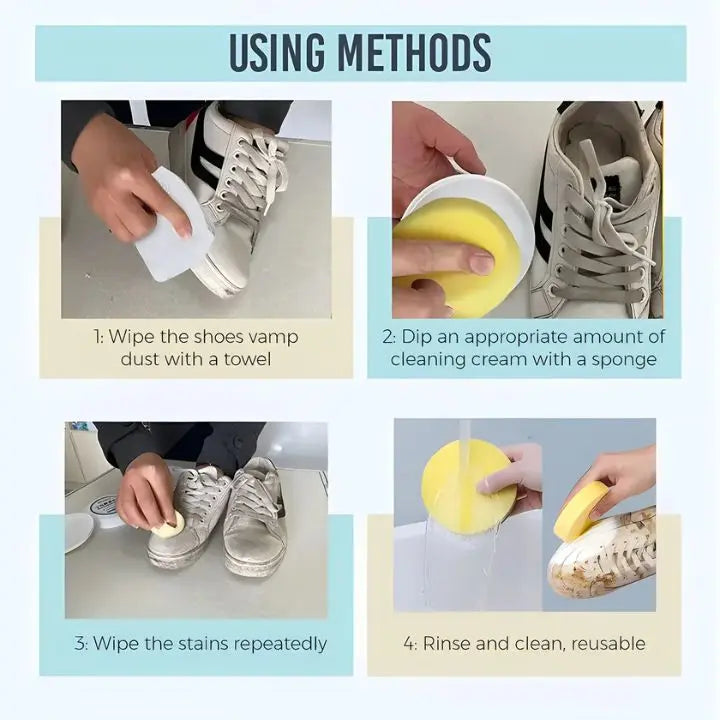 White Shoe Cleaning Cream | Removes Stains & Brightens