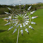 Unique and magical metal windmill