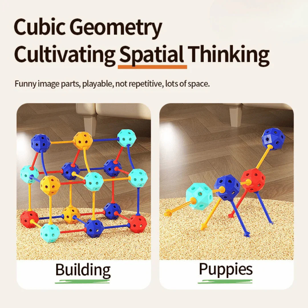 Flexible PVC beads – Creative 3D building blocks for children to build and explore