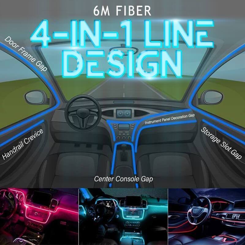 4-in-1 Line Automotive LED Ambient Light