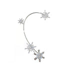 Diamond And Zirconia Earrings Without Holes