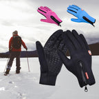 Premium warm windproof waterproof touchscreen gloves unisex
