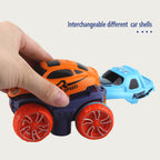 High-speed electric car with lights